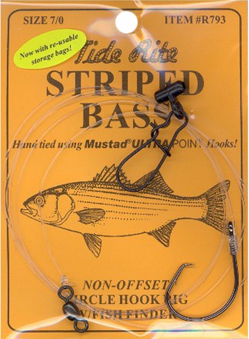 Tide Rite Striped Bass In-Line Circle Hook Rig - 8/0