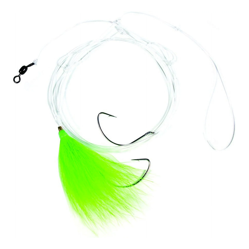 Sea Striker N8565 Fluke Hi-Lo Rig 2-2/0 Wide Gap Hooks 1 w/Bucktail