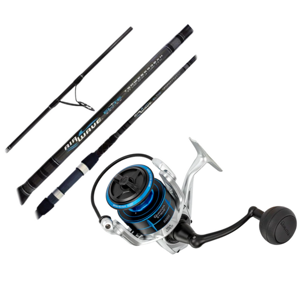 Quantum Strive 6000/Tsunami Airwave Elite Surf Rod 9'6 w/ 50lb
