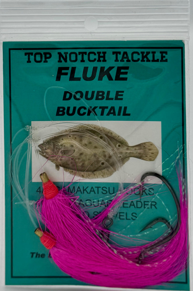 Top Notch Tackle Double Bucktail Fluke Rig