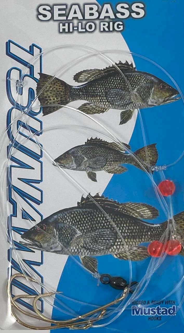 Tsunami Sea Bass Beaded Hi-Lo Rig – Fisherman's Headquarters