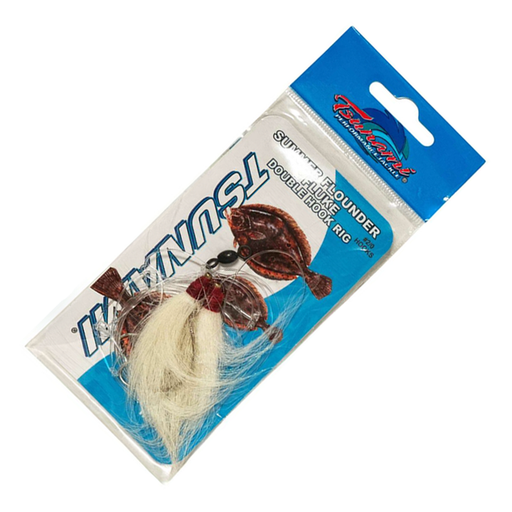 Tsunami Fluke Double Hook Rig Pink