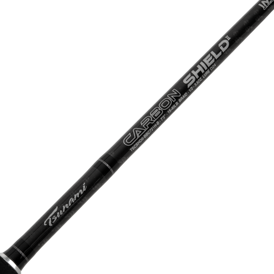 tsunami carbon shield ii rods Tsunami Carbon Shield II Big Bait Conventional Rods – Fisherman's  Headquarters