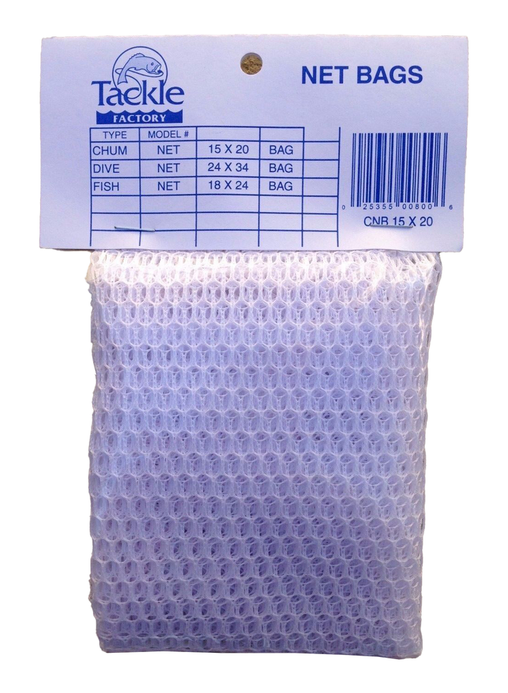 chub fishing tackle bags Factory CNB-CHUM Net Bag 15x20 White 1/4