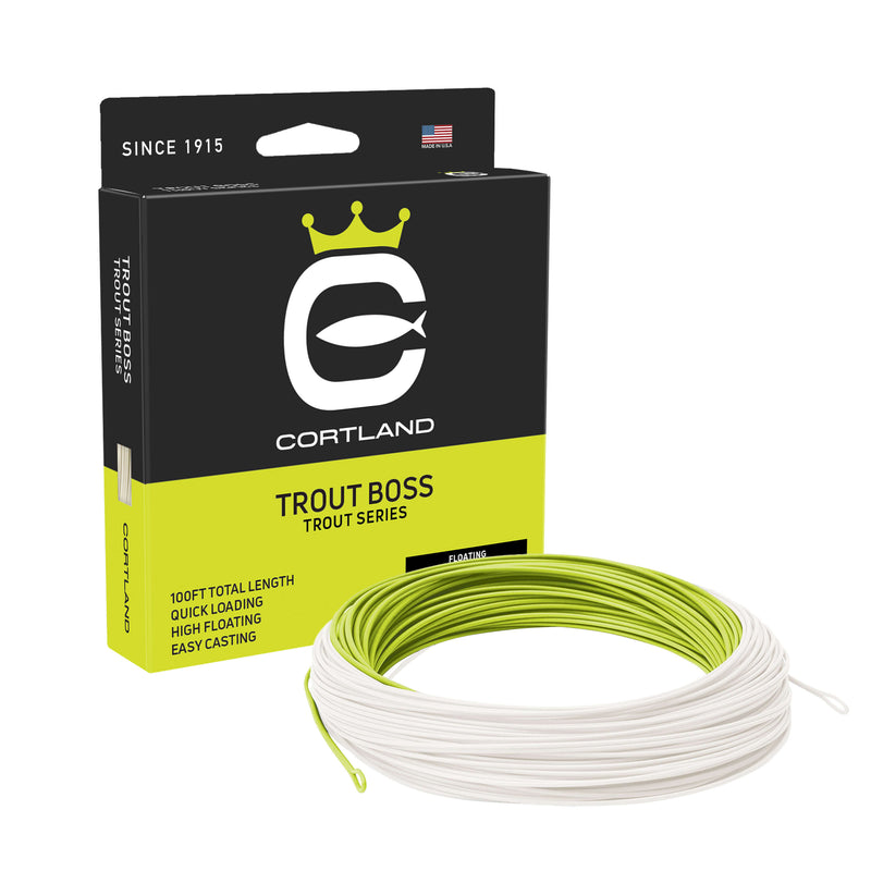 Cortland Trout Boss Chartreuse / White