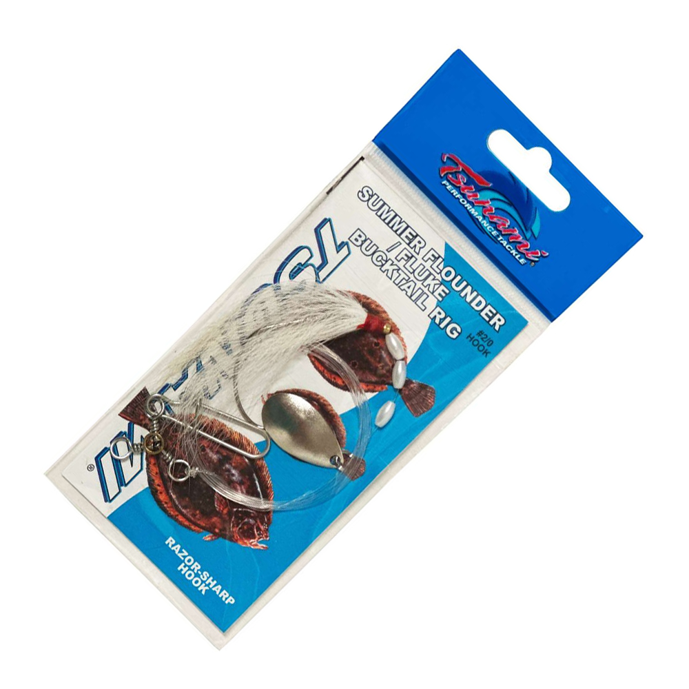 Tsunami TS-4559 Fluke Spinner Rigs with Bucktail