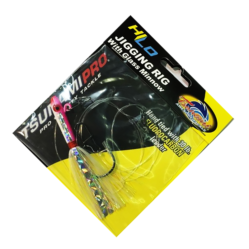tsunami jigging reels and stand the test of time Tsunami Glass Minnow Jigging Rig