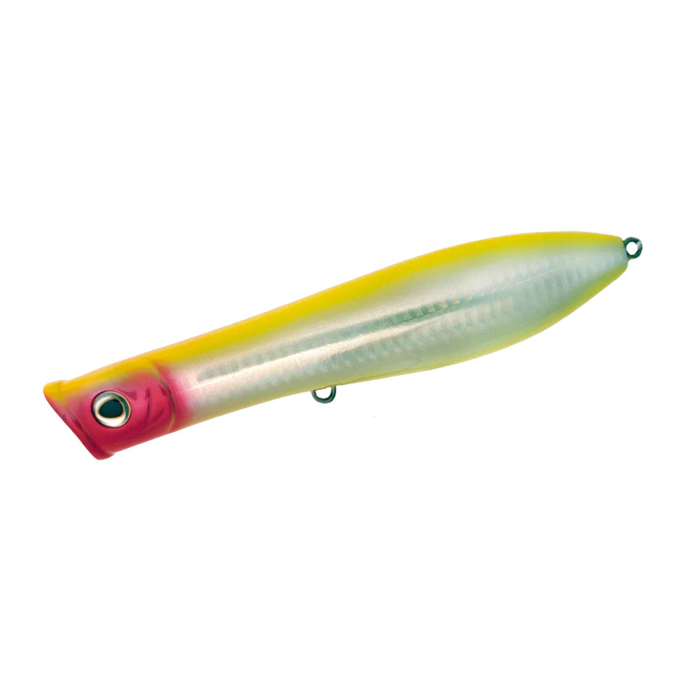 Tsunami Talkin' Pencil Popper 4" Fishing Lure - Floating, GT Striper, Black/Silver - View #2