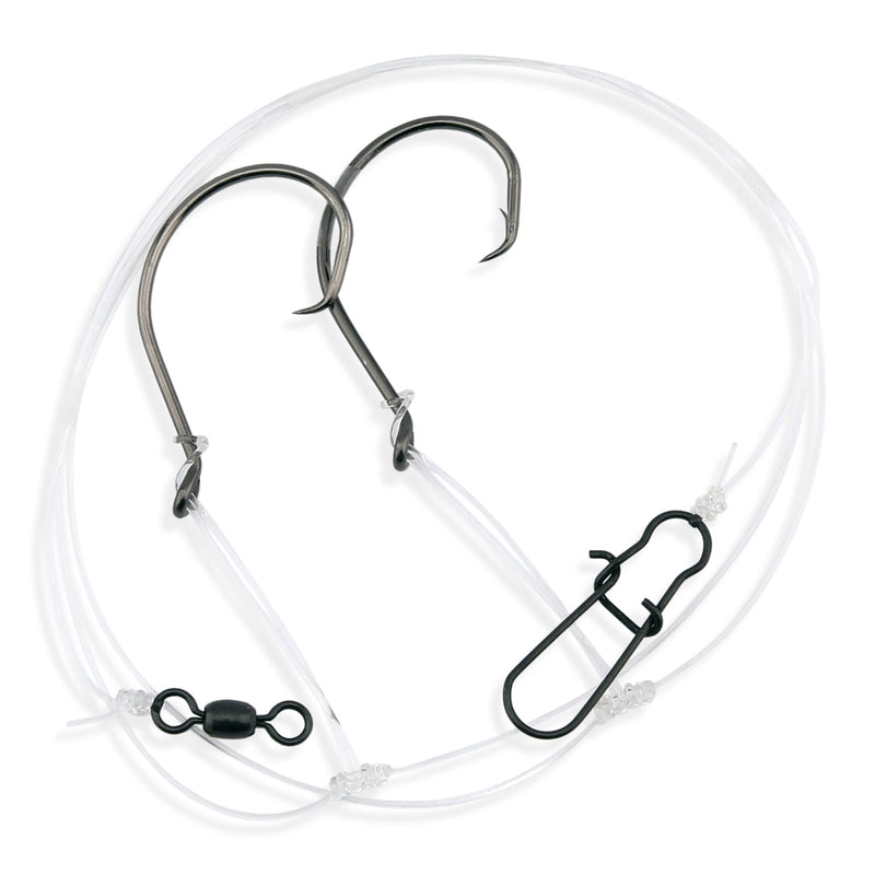 clear fishing hook Aqua-Clear Hi-Lo Clam Surf Rig with Circle Hooks – Fisherman's Headquarters