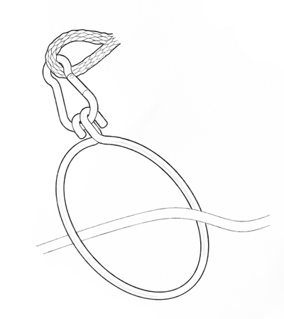 Olde Salt Anchor Retrieval Ring Ring w/Clip