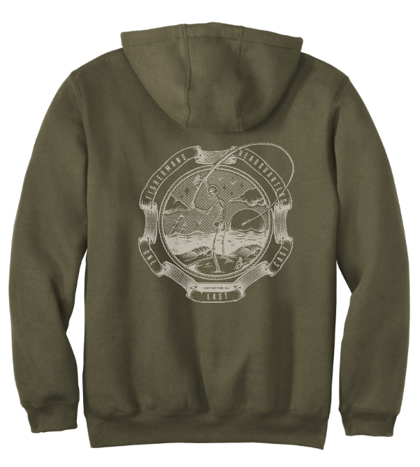 Fish Heads One Last Cast Carhartt Midweight Hooded Sweatshirt