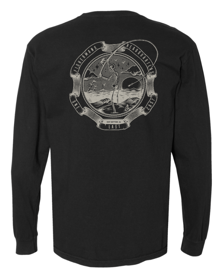 Fish Heads One Last Cast Comfort Colors Long Sleeve Shirt