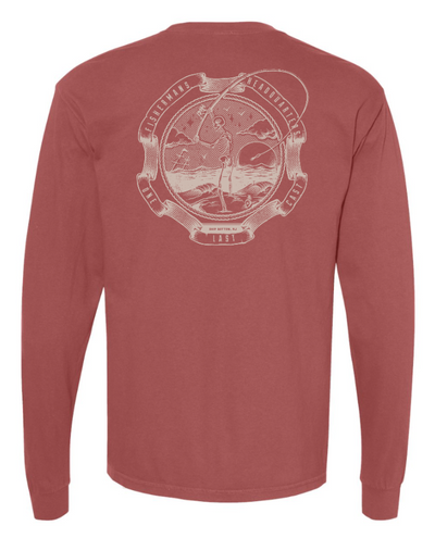 Fish Heads One Last Cast Comfort Colors Long Sleeve Shirt