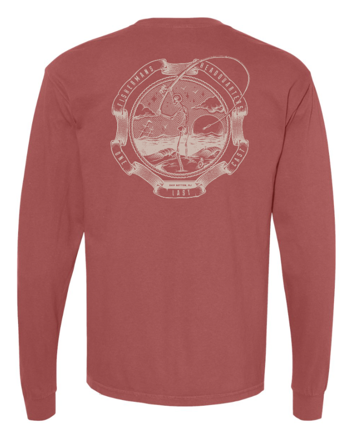 Fish Heads One Last Cast Comfort Colors Long Sleeve Shirt