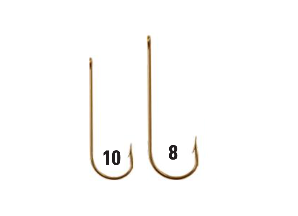 Mustad Aberdeen Hook Ringed-Gold 10 Count Size