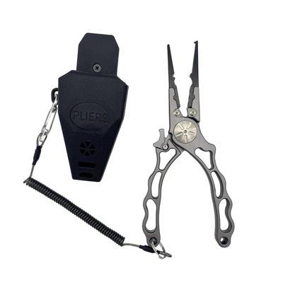 No1 Aluminum Needle Nose Split Ring Fishing Pliers