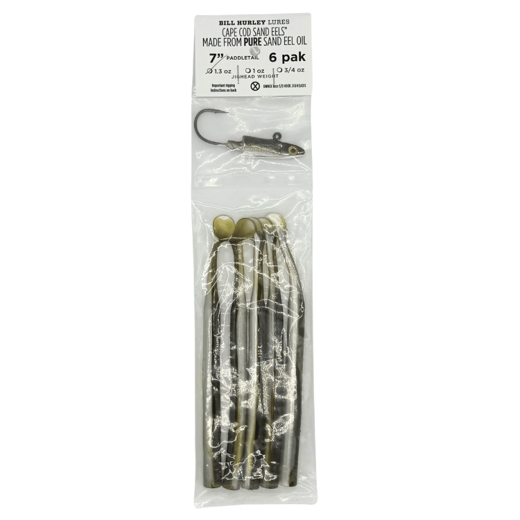 Bill Hurley 7" 1.3oz Unrigged 6pk Paddletail Olive