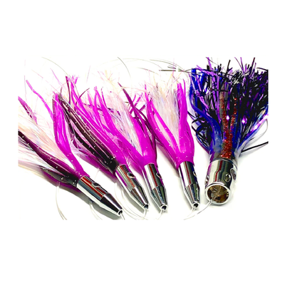big sea fishing lures El Plomerito Offshore Trolling Lure for Wahoo and Game Acrylic head and PVC skirt make this big game trolling lure strong Offshore Saltwater Fishing Lures |