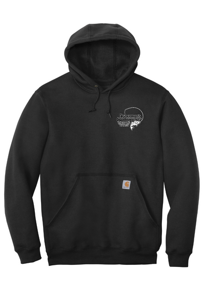 Fish Heads Bass Water Lines Carhartt Midweight Hoodie