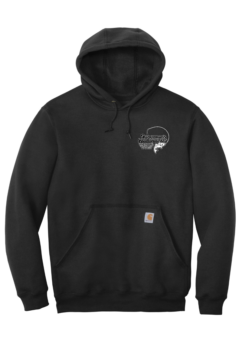 Fish Heads Bass Water Lines Carhartt Midweight Hoodie