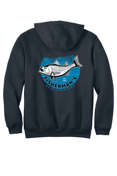Fish Heads Bass Water Lines Carhartt Midweight Hoodie