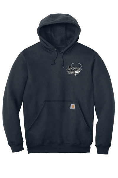 Fish Heads Bass Water Lines Carhartt Midweight Hoodie