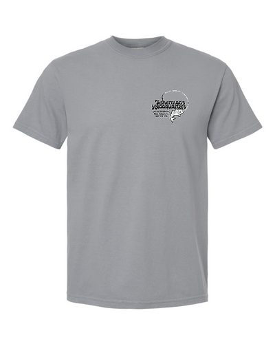 Fish Heads Bass Water Lines Comfort Colors T-Shirt