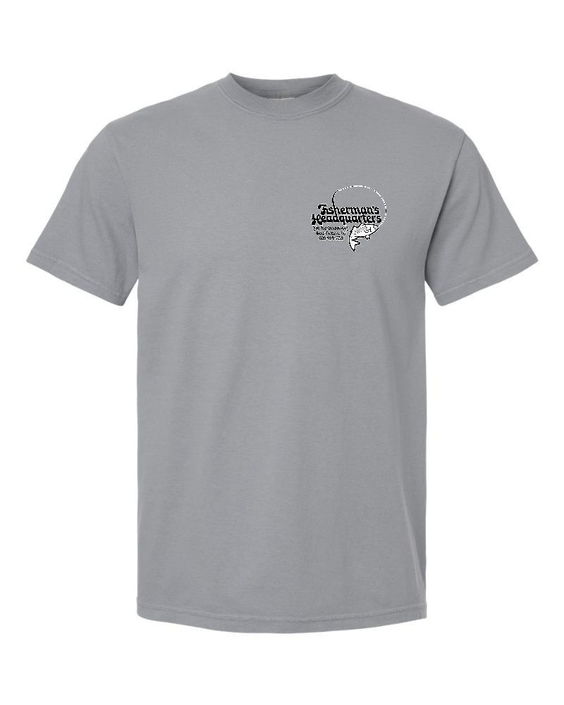 Fish Heads Bass Water Lines Comfort Colors T-Shirt