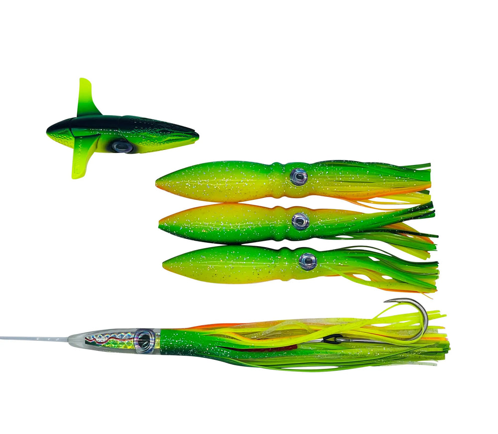 bulb squid fishing lures Chatter Lures The Wingman Bulb Squid Daisy Chain – Fisherman's Headquarters