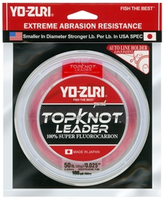 Yo-Zuri Topknot Fluorocarbon Leader Line Pink