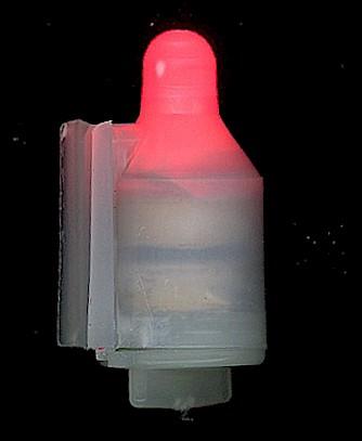battery operated fishing pole tip light MK4 Rod Tip Light with battery & rod mount 1/pk