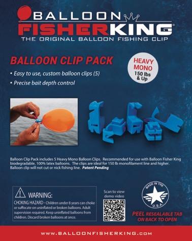 Balloon Fisher King Balloon Clip Pack