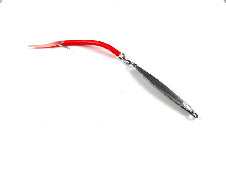 Run Off Lures Smooth Diamond Jig w/Heavy Duty Hooks Red / 4oz