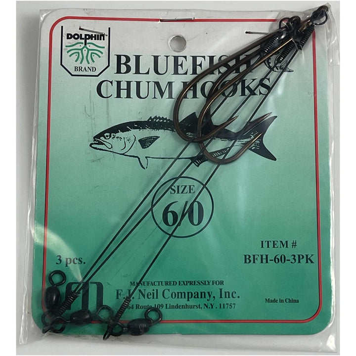 Dolphin Bluefish Chum Hooks With 6