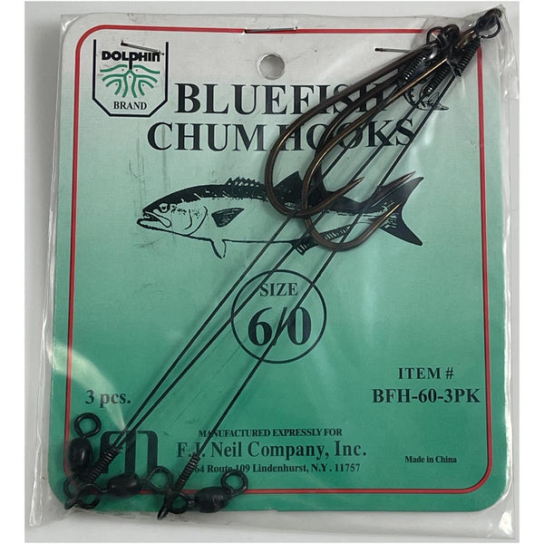 Dolphin Bluefish Chum Hooks With 6