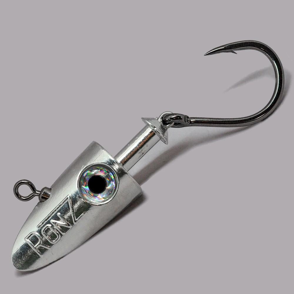 RonZ Big Game Jig Heads with Swing Hook – Fisherman's Headquarters