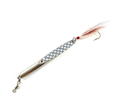 dick with fish hook in it Deadly Long Jigging Lure, Blue deep jigging while drift fishing Dick Nite Spoons #1 Nickel