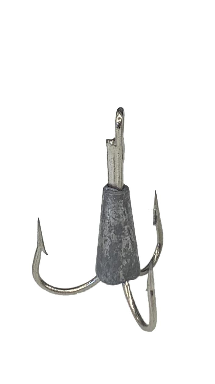 alligator hook weights picture frame Dolphin WTH Weighed Treble Snag Hook 9/0 1.6oz