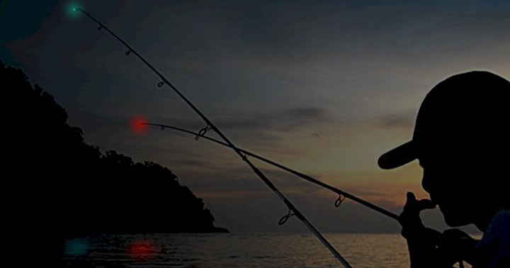 battery operated fishing pole tip light MK4 Rod Tip Light with battery & rod mount 1/pk