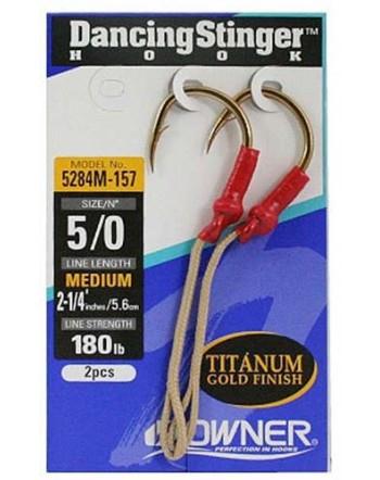 assist hooks surf fishing Owner Dancing Stinger Hooks - Medium