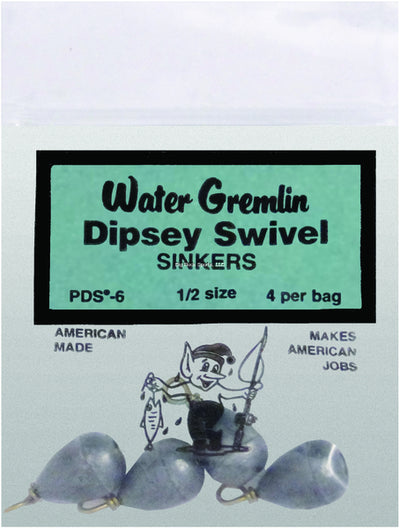 Water Gremlin PDS Dipsey Swivel Lead Sinker