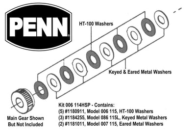 Penn HT-100 Drag Kit - 006 114HSP - 031324611412