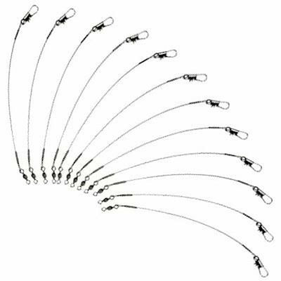 Fishing line Wire Leader Vinyl Coated Stainless Steel Leader  Wire 10 Meter 10LB-120LB Select,with 12pcs Crimps Sleeves (10 LBS Test) :  Sports & Outdoors