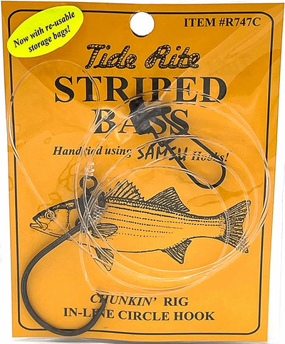 Tide Rite Striped Bass Bait Rig In-Line Circle w/ Fish Finder