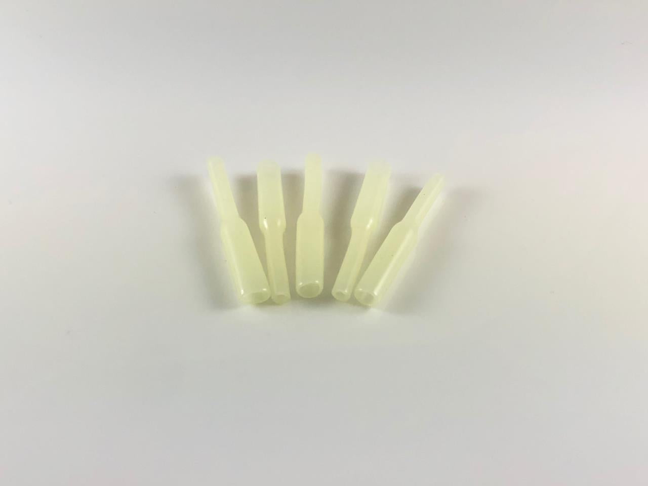 25 Pack Glow Crimp Protector Sleeves For Fishing - Luminous Up To 2.2mm Rigs