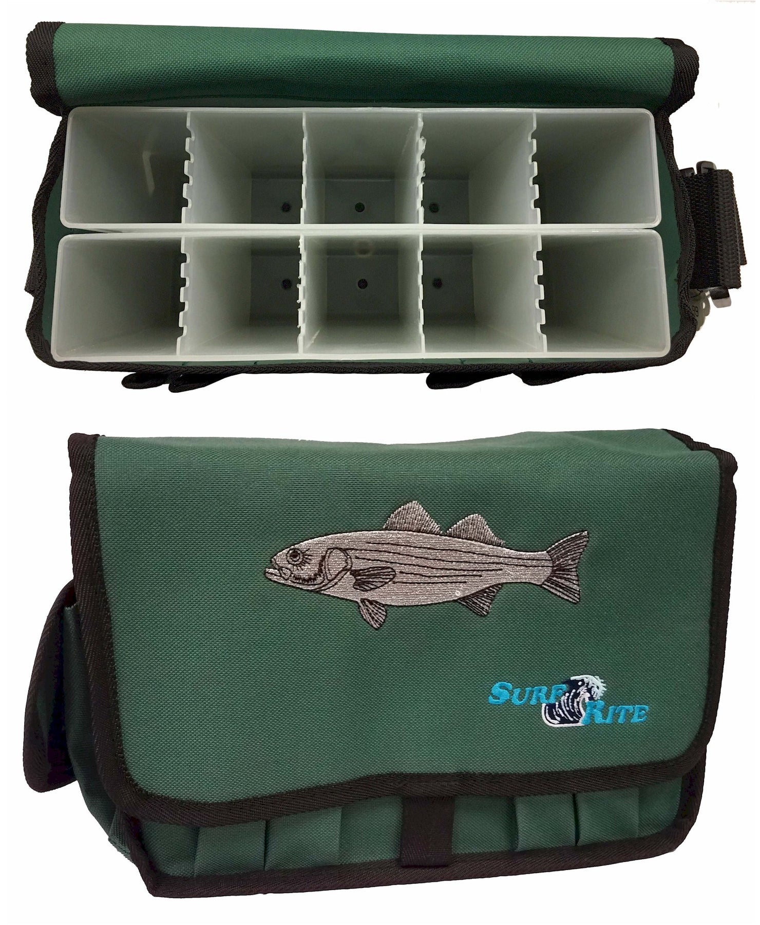 F.J. Neil 10 Compartment Deluxe Tackle Bag, Surf