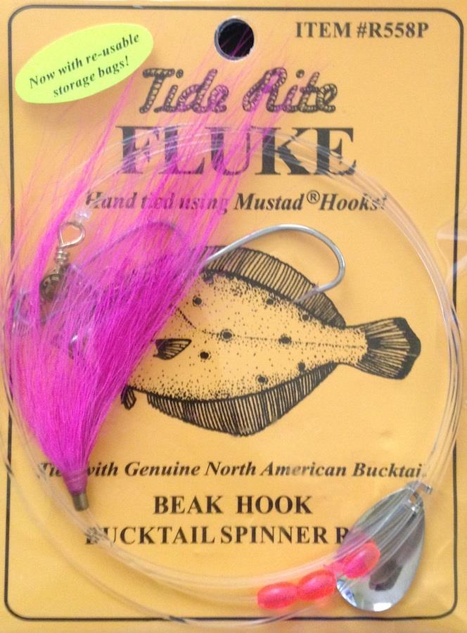 Tide Rite R558 Beak Hook Bucktail Spinner Fluke Rig - 050209032944