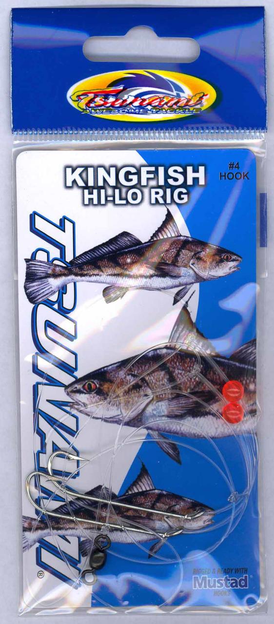 Tsunami Kingfish Hi-Lo Rig without Floats – Fisherman's Headquarters