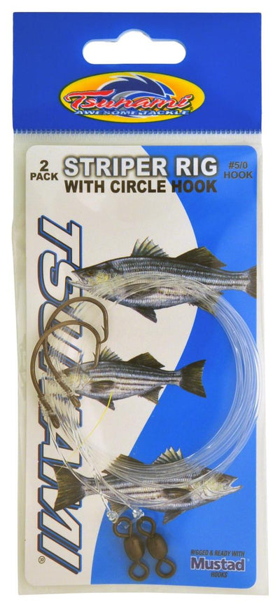Eagle Claw Striped Bass Inline Circle Baitholder Snell - 5 Pk